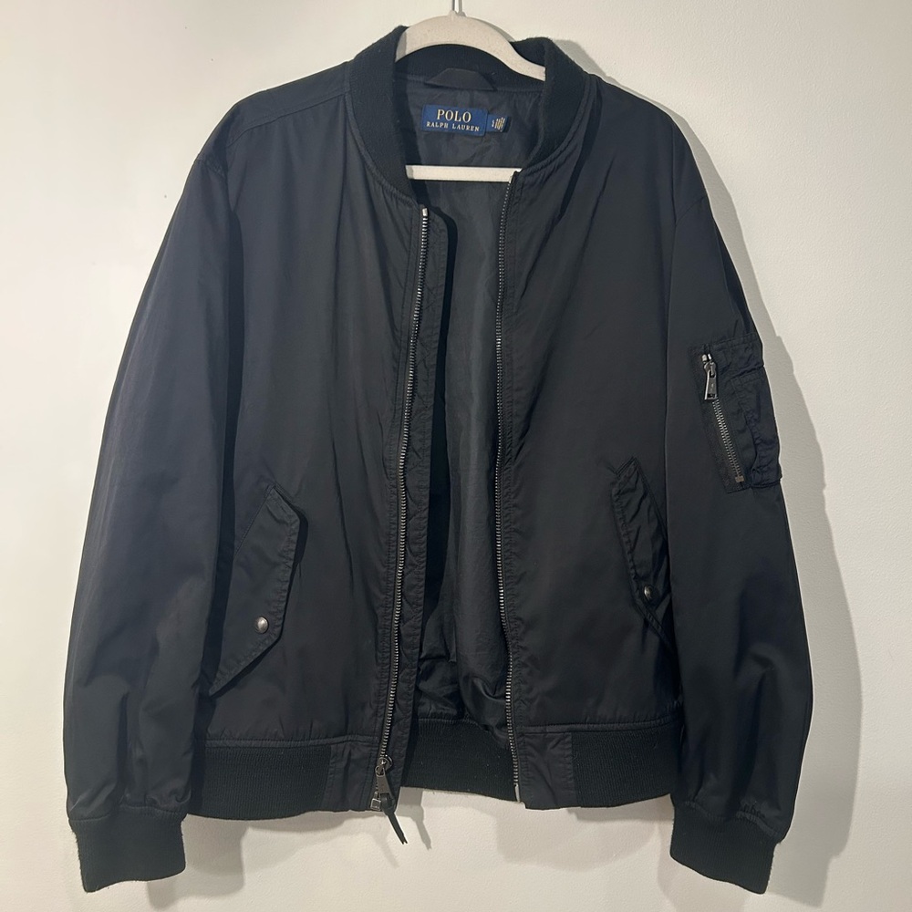 Polo by Ralph Lauren Classic Black Bomber Jacket